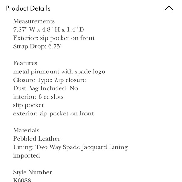 Kate Spade Crossbody Leila Pebbled Leather Baby Blue (Dewy) Handbag NWT - Picture 9 of 9